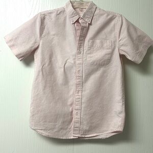 Old Navy Light Pink Short-Sleeve Button-Down Shirt Boys Size L (10-12)